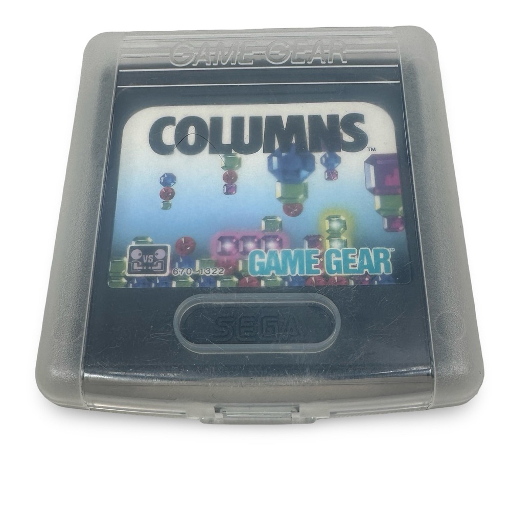 Sega Game Gear Columns Video Game Cartridge with Case 670-1322 Puzzle Classic